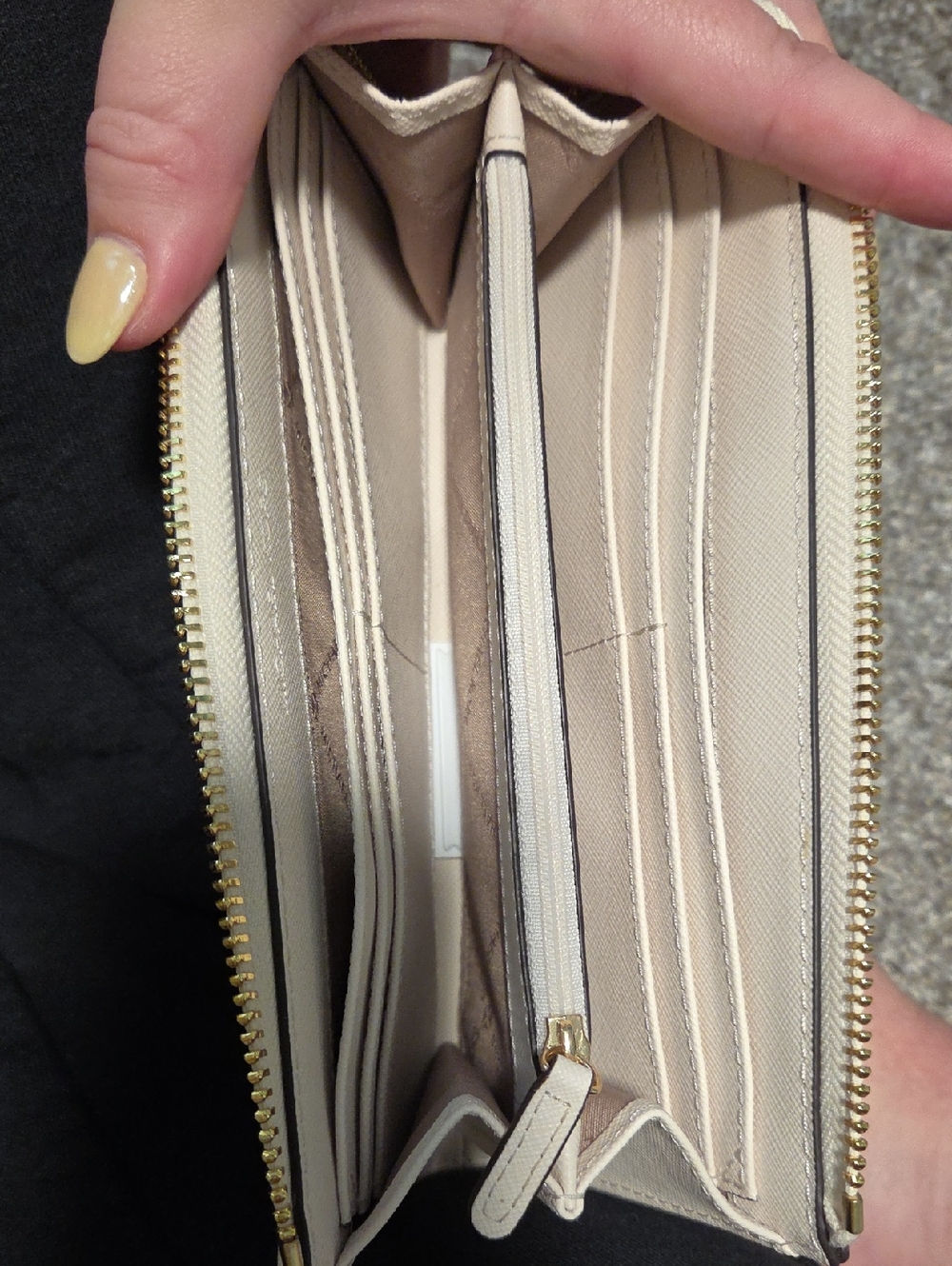 Michael Kors Women's Beige Signature MK Backpack with Wallet - Picture 8 of 9